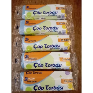 Çöp Torbası Orta Boy 55X60 cm 5 Li