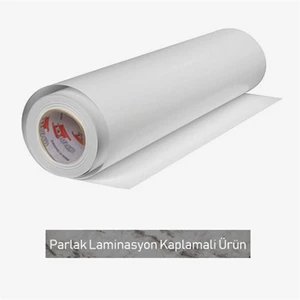 Parlak Beyaz Tezgah Masa Kaplama Folyosu