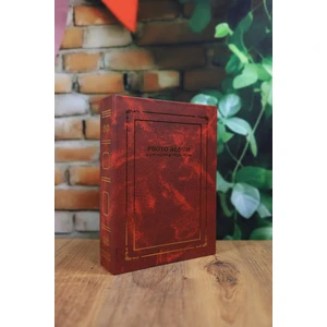 NRCN 13x18 cm 100'lük Ciltbezli Deluxe Fotoğraf Albümü Bordo