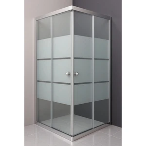 Duşakabin Kare Parlak Profil Kumlama Box Desen Cam