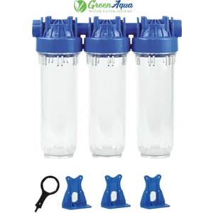 Water Quality Üçlü Daire Girişi Ön Su Arıtma Filtresi 3'lü 3/4"