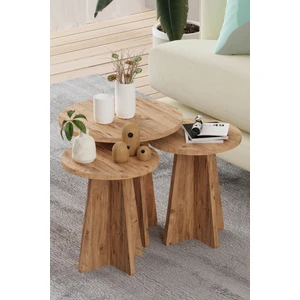 3'lü Mantar Zigon Iskandinav Stili Sehpa Takımı