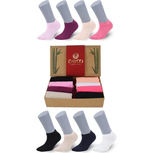 Premium 8'li Bambu Patik Kadın Çorap (Çok Renkli)