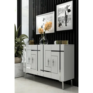 Sinact (KM120) Konsol, Kahve Köşesi, Ayakkabılık, Ofis Evrak Dolabı, Mutfak Kiler Dolabı Bg