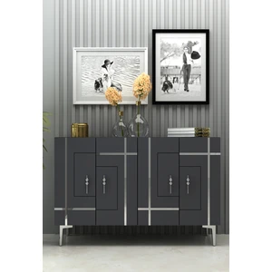 Sinact (KM120) Konsol, Kahve Köşesi, Ayakkabılık, Ofis Evrak Dolabı, Mutfak Kiler Dolabı Ag