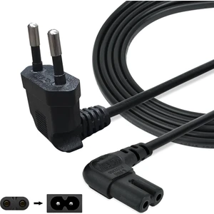 90 Derece L Tip -  1.5mt 1.5 Metre Samsung Lg Tv Uyumlu Ps3 Ps4 Güç Kablosu Teyp Fişi Çift Oluklu