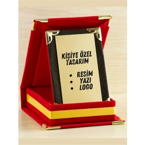 Kişiye Özel Mini Plaket - Resimli Plaket - Hediyelik Plaket