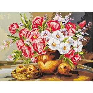 Goblen Etamin İşleme Seti 40 x 50 cm Çiçekler Deseni