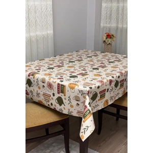 Decorekor astarlı Elyaf Tabanlı Silinebilir Hijyenik Muşamba Pvc Masa Örtüsü 1232-1