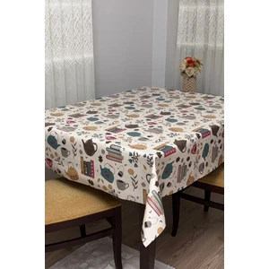 Decorekor astarlı Elyaf Tabanlı Silinebilir Hijyenik Muşamba Pvc Masa Örtüsü 1232-2