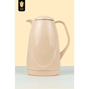 Lale Thermos Cam Termos Galaxy Light Tan 1 Lt Soğuk Sıcak Su ve Çay Termosu