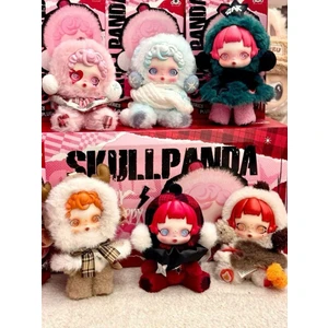 DMR Accessoire Skullpanda Labubu 1 Adet Sürpriz Kutu Rasgele Renk Gotik Kız Bebek Skull Panda