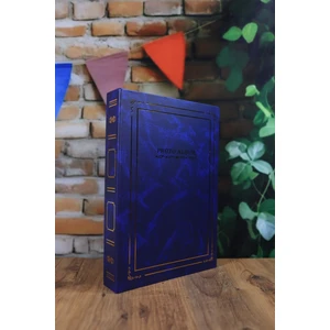 NRCN 15x21 cm 200'lük Ciltbezli Deluxe Fotoğraf Albümü Lacivert