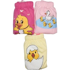 ( Story Baby ) Ördek Serisi Kız Bebek Alıştırma Külodu 1 Numara ( 10 - 15 kg ) (3 Adet)