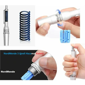 Hacamat Kalemi 3 Iğneli 100 Adet Iğne Hediye