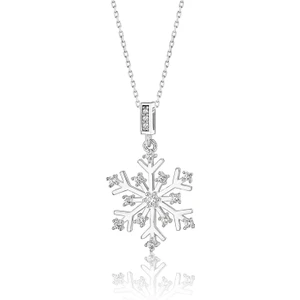 Papatya Silver Gümüş Kar Tanesi Kolye