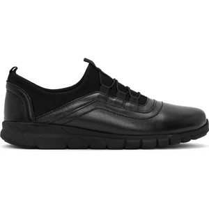 Kadın Siyah Deri Comfort Ayakkabı 25AFD500118