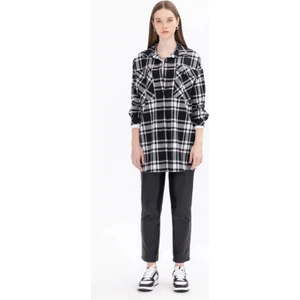 1029  Günlük Gömlek 11231102201029 Qks Gömlek #23-103 Pul Detaylı Ekose Desenli Gömlek