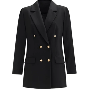 1008 Büyük Beden Düğme Detaylı Blazer Ceke Blazer Ceket 14231105401008 Qks Kblazser Cekekt  #23-10#