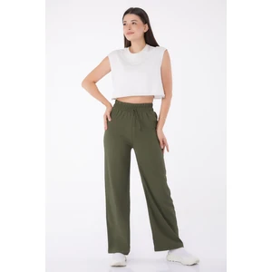 Beli Lastikli Pantolon Haki - 27074