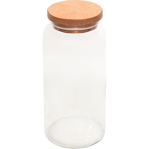 Ahşap Kapaklı Kavanoz - 1400 ml