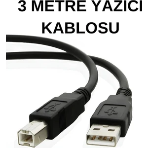 SpeedUF 3 Metre Yazıcı Kablosu – USB Tip A to USB Tip B, Hızlı ve Dayanıklı
