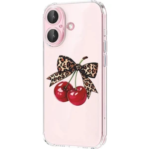 Iphone 16 Uyumlu Desenli Lüx Şeffaf Silikon Kılıf MNL29