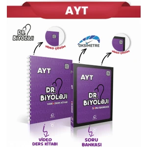Oksijen Yayınları Dr. Biyoloji AYT Soru Bankası ve Video Ders Kitabı Seti Üniversite Hazırlık İçin