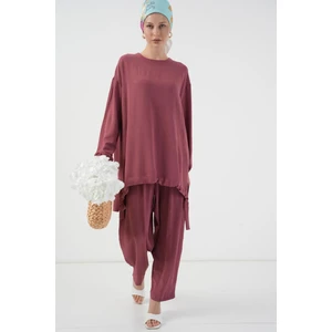 6682 Tunik Pantolon Ikili Takım - Gül Kurusu