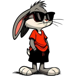 14 x 9,5 cm Bugs Bunny Sticker Araba Laptop Oto Motor Sticker