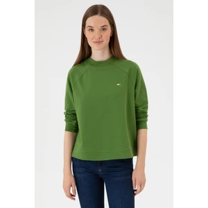 U.s. Polo Assn. Kadın Yeşil Sweatshirt 50313610-VR054