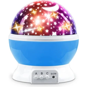 Starmaster  3 Kalem Pilli + 5 Volt Yıldız Yansıtmalı Küre Tip Gece Lambası