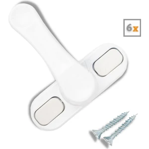 Beyaz Pencere Emniyet Kilidi Çocuk Hırsız Kilidi Çekmeli Pvc 6 ADET8682874816318