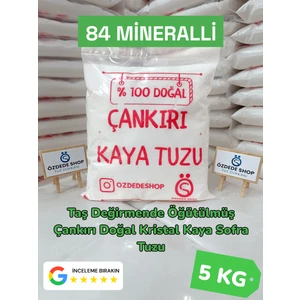 Özdede Shop Taş Değirmende Öğütülmüş Çankırı Doğal Kristal Kaya Sofra Tuzu 5 kg