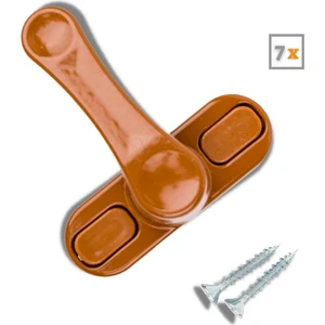 Açık Kahverengi Pencere Emniyet Kilidi 7 Adet Çocuk Hırsız Kilidi Çekmeli Metal Kilit