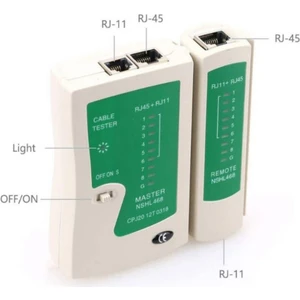 Cat5 Cat6 Network Kablo Taester Test Kontrol Bağlantı Cihazı Ledli
