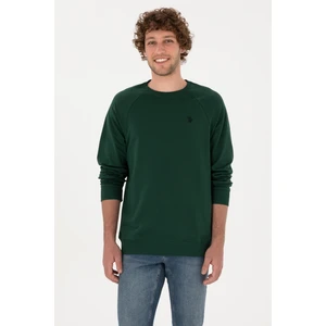 U.s. Polo Assn. Erkek Koyu Yeşil Sweatshirt 50313752-VR079