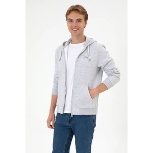 U.s. Polo Assn. Erkek Açık Gri Hırka (Örme) 50313755-VR001