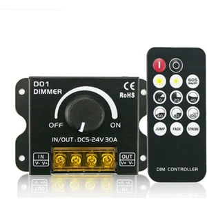 5-24V Manuel LED Dimmer 30 Amper Rf Kumandalı 3 Renk Cct