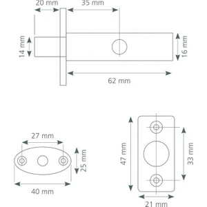 Gizli Emniyet Kilidi 14 mm