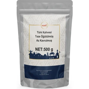 Türk Kahvesi – Az Kavrulmuş ve Taze Öğütülmüş 500 g - Zipli Ambalaj