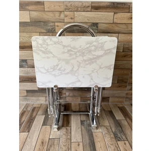 Vidalifeçanta Zigon Sehpa, 4'lü Sehpa, Zigon Sehpa, Servis Sehpası, Mdf Mebran Sehpa, Katlanır Sehpa, Kvidalife