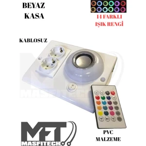 Dolap ve Tezgah Altı Bluetooth Müzik Çalar Prizmatik Venüs Kablolu (Kablo Uzunluğu 2 Metre)