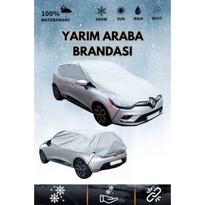 Gri Yarım Araba Brandası(4mevsim) Su Geçirmez