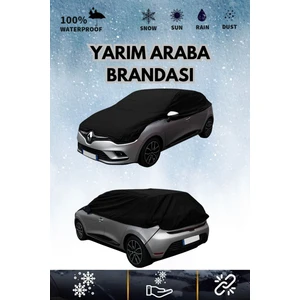 Siyah Yarım Araba Brandası (4mevsim)