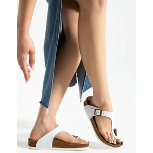 Freistep Beyaz Unisex Parmak Arası Terlik – Hafif, Kaymaz, Yazlık