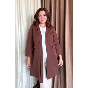 Kadın Büyük Beden Uzun Ceket 2335