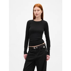 Kadın Siyah Modern Shrunken T-Shirt