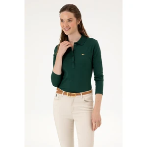 U.s. Polo Assn. Kadın Koyu Yeşil Sweatshirt 50313593-VR079