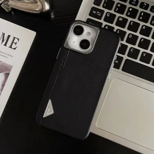 Apple iPhone 15 Uyumlu Kılıf Zebana Arvento Elite Deri Kılıf (Kablosuz Şarj) Siyah